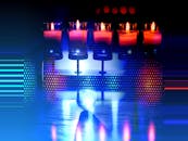 Lighted Candles in an Illuminated Room