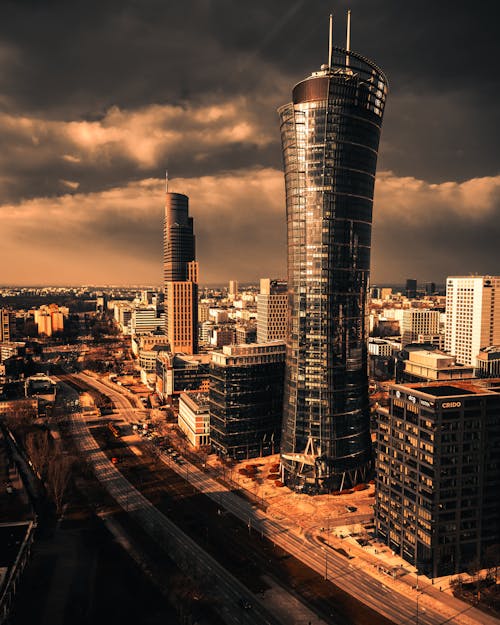 City Skyline during Sunset