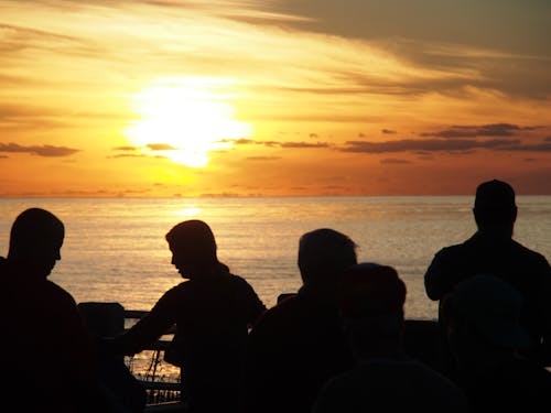 Fotobanka s bezplatnými fotkami na tému oceán, západ slnka