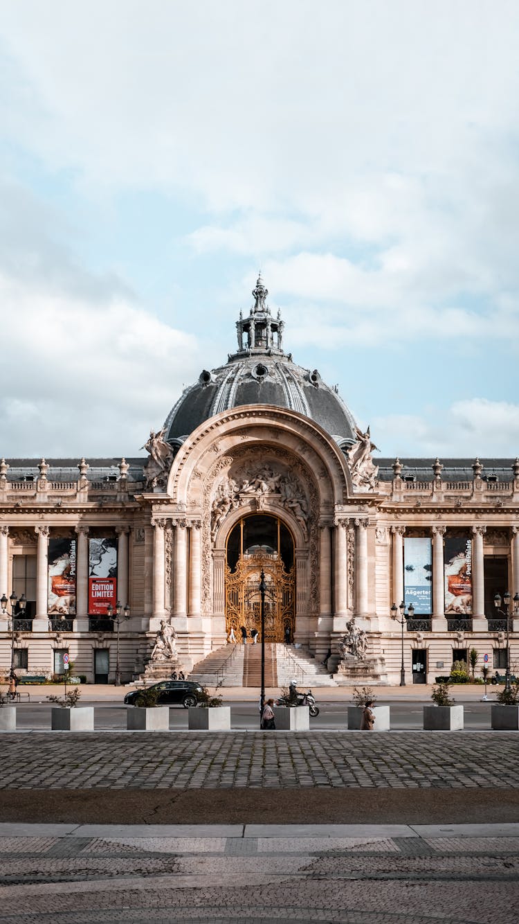 The Facade Of The Petit Palais Museum In Paris France