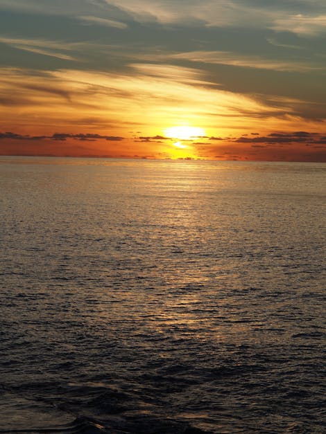 Free stock photo of ocean, sunset