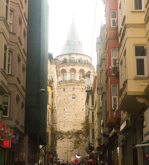Fotobanka s bezplatnými fotkami na tému farby jesene, galata veža, Istanbul