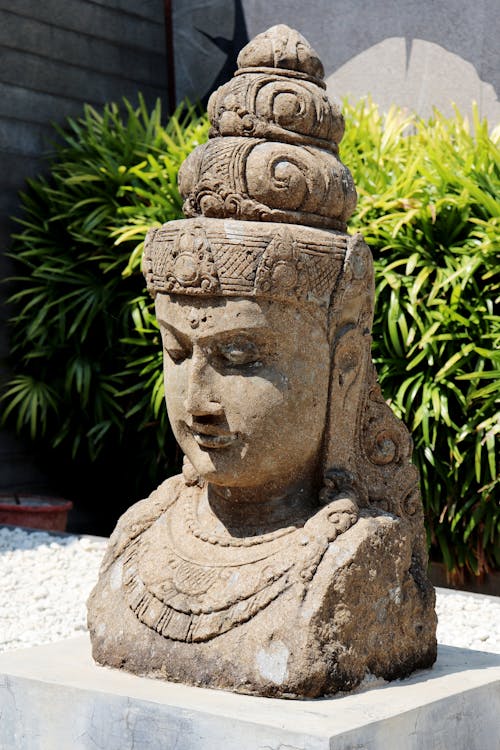 A Devi Statue in the Garden