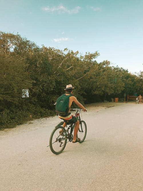 Gratis lagerfoto af bære, cykel, grøn taske