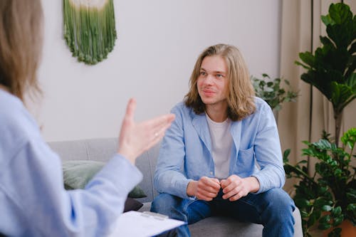 A Therapist Talking to Her Patient