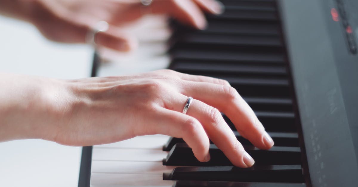 A Person Playing the Keyboard ยท Free Stock Photo