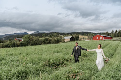 Ilmainen kuvapankkikuva tunnisteilla käsi kädessä, kävely, morsian