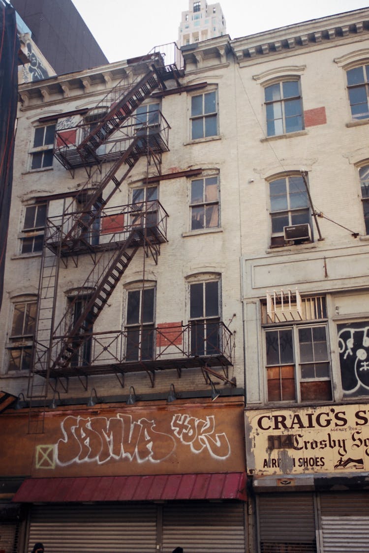 Fire Escape Of Am Apartment Building