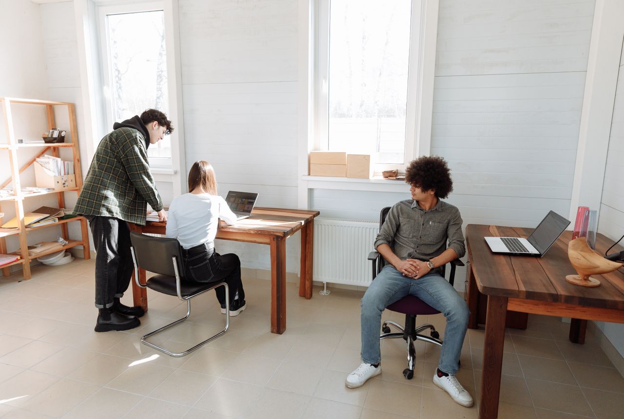 Office removals Fenstanton — removals work in progress