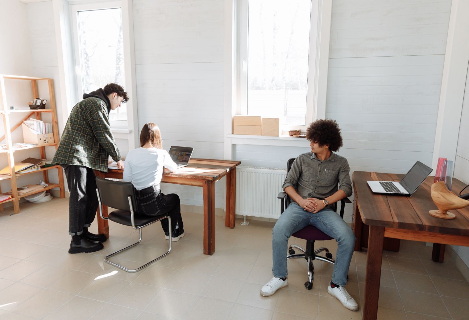 Bradwell — office relocation team moving desks and equipment