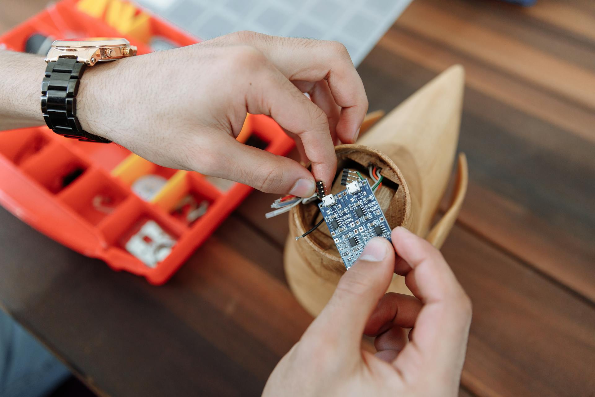 A Person Holding a Micro Chip