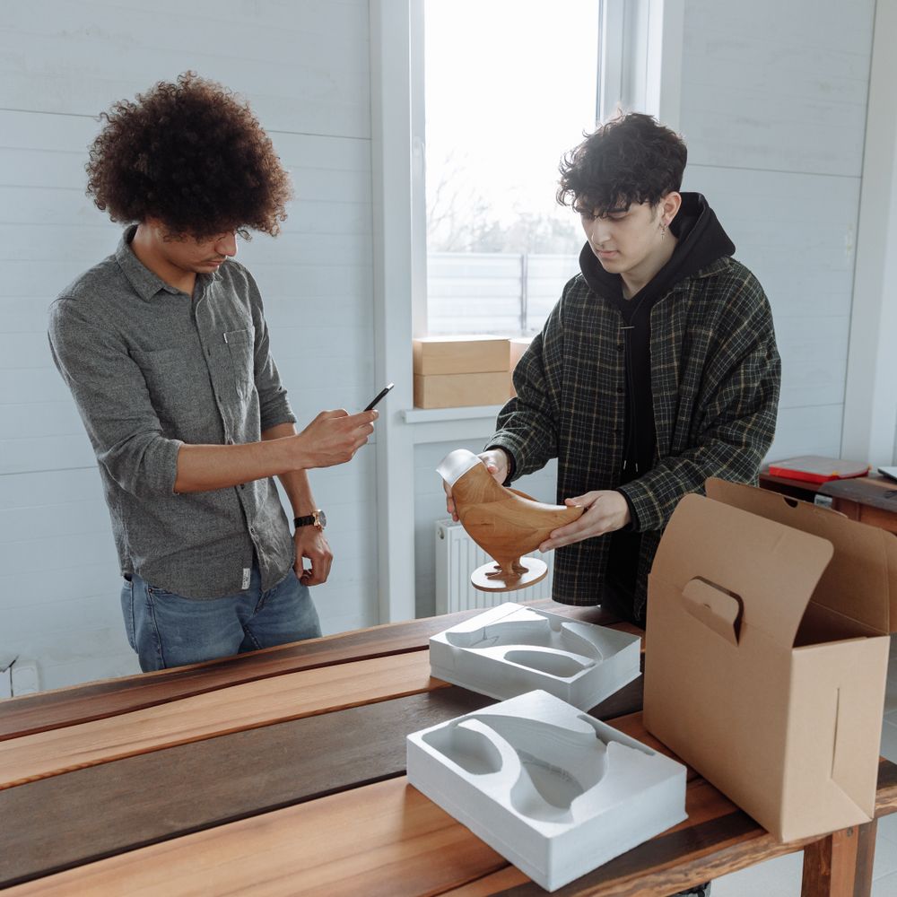 Nuffield — professional packers wrapping and boxing belongings