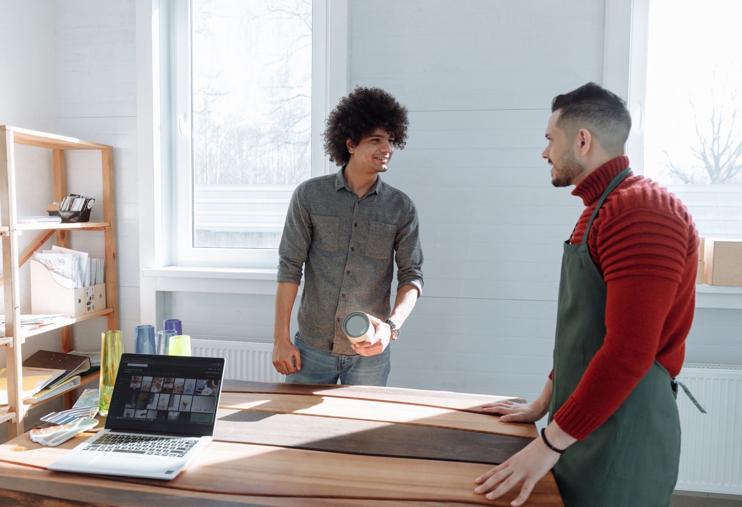 Lazonby — movers delivering furniture from a van