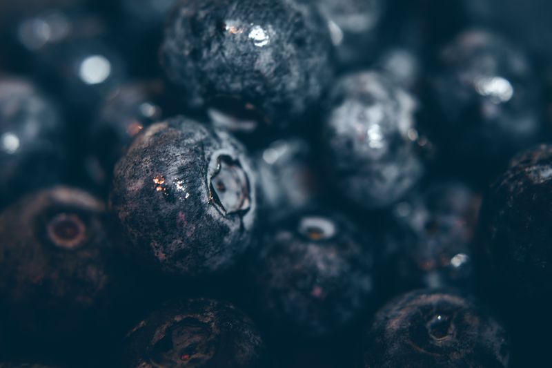 Close-up of fresh blueberries