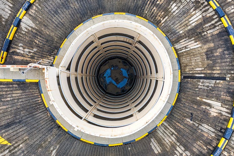 Aerial Shot Of A Spiral Ramp