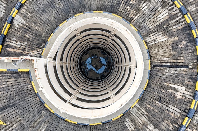 Aerial Shot Of A Spiral Ramp