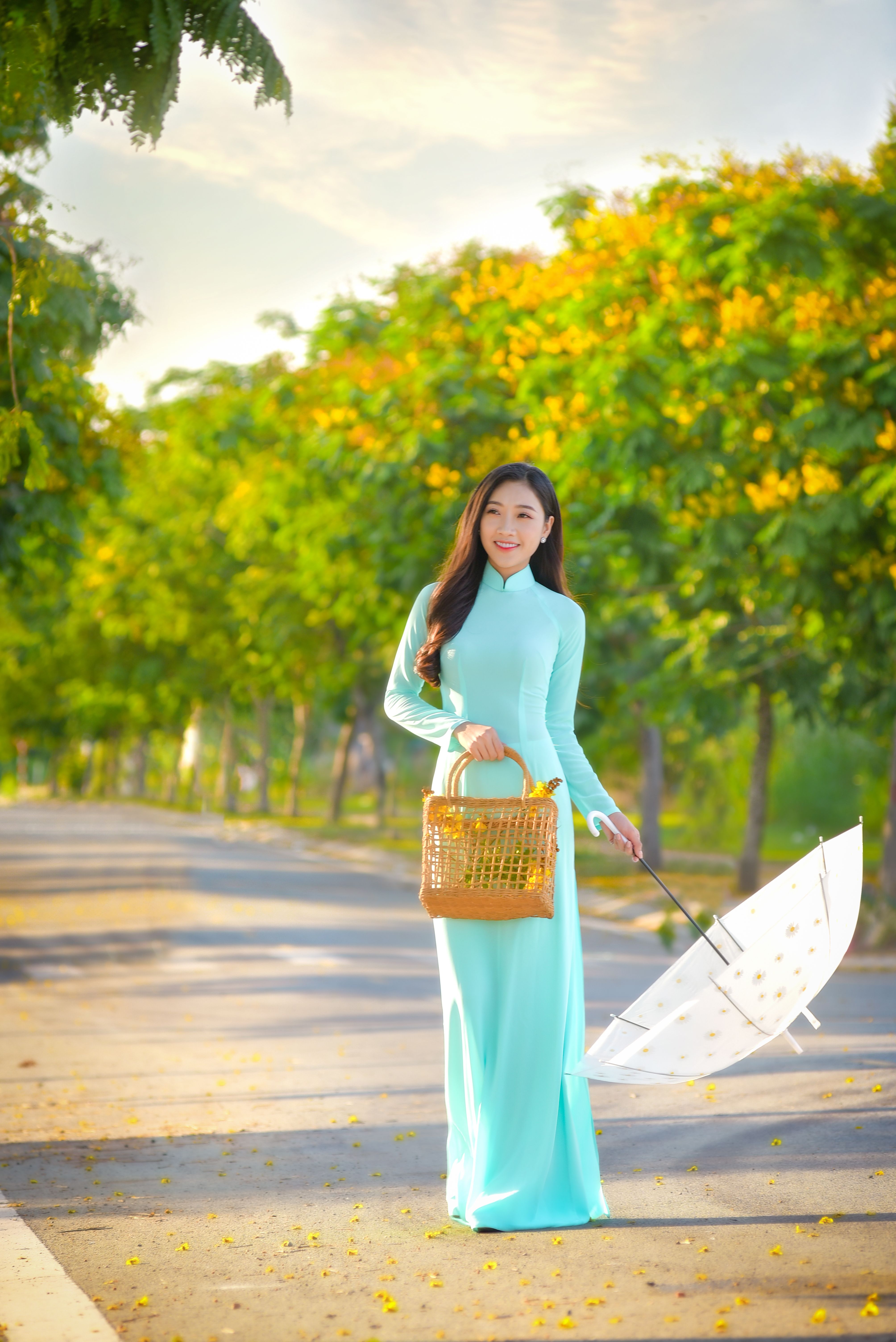 A Woman Holding an Umbrella · Free Stock Photo