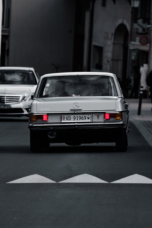 Classic Mercedes Benz Car on Road