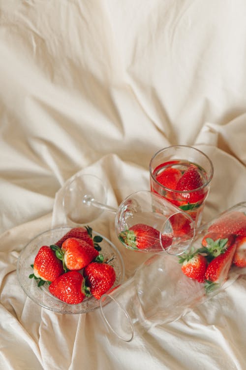 Strawberries in Glasses · Free Stock Photo