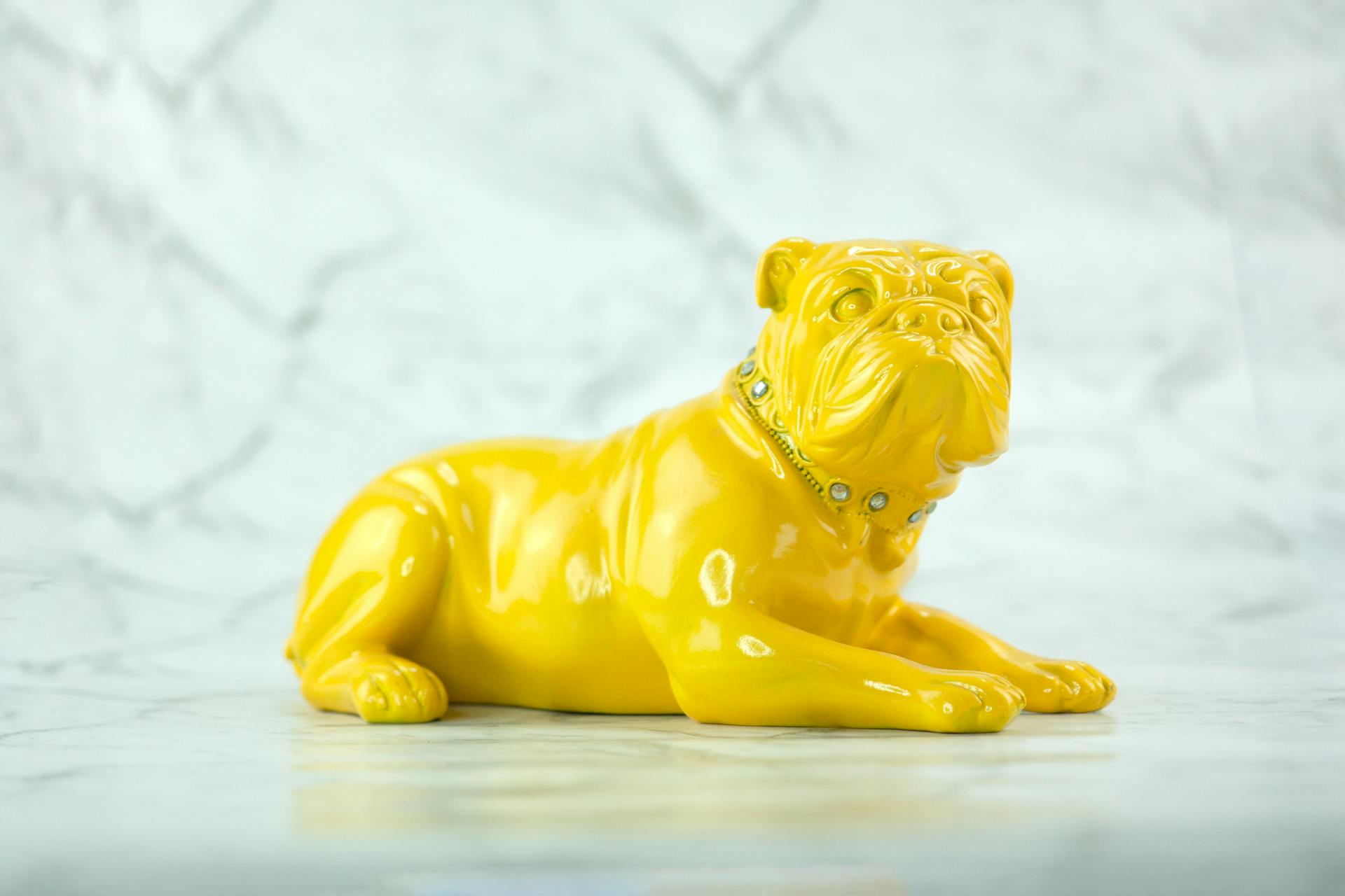 Yellow Figurine Bulldog