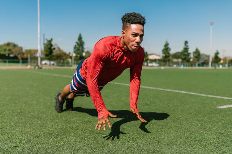 Man Doing Clap Push Ups