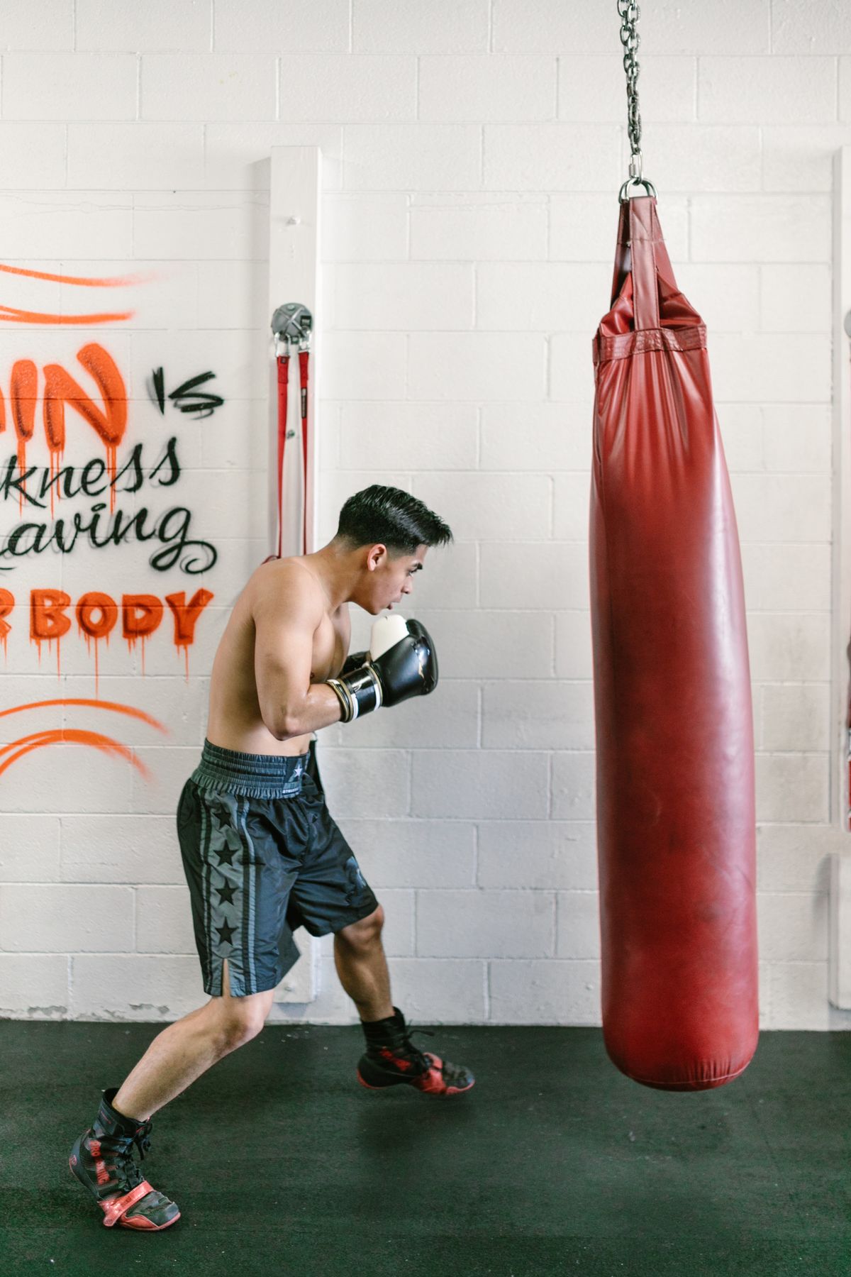 Beginner boxing training