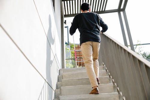 Photo of Man on Stairs