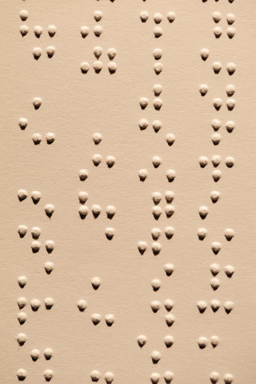 Close-Up Photo Of Braille