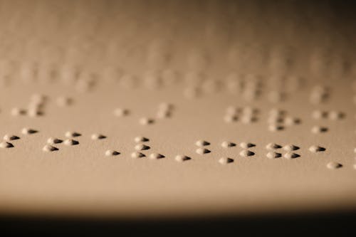 Close-Up Photo Of Braille