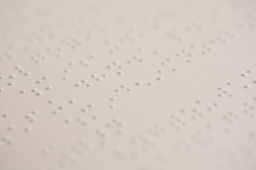 Close-Up Photo Of Braille