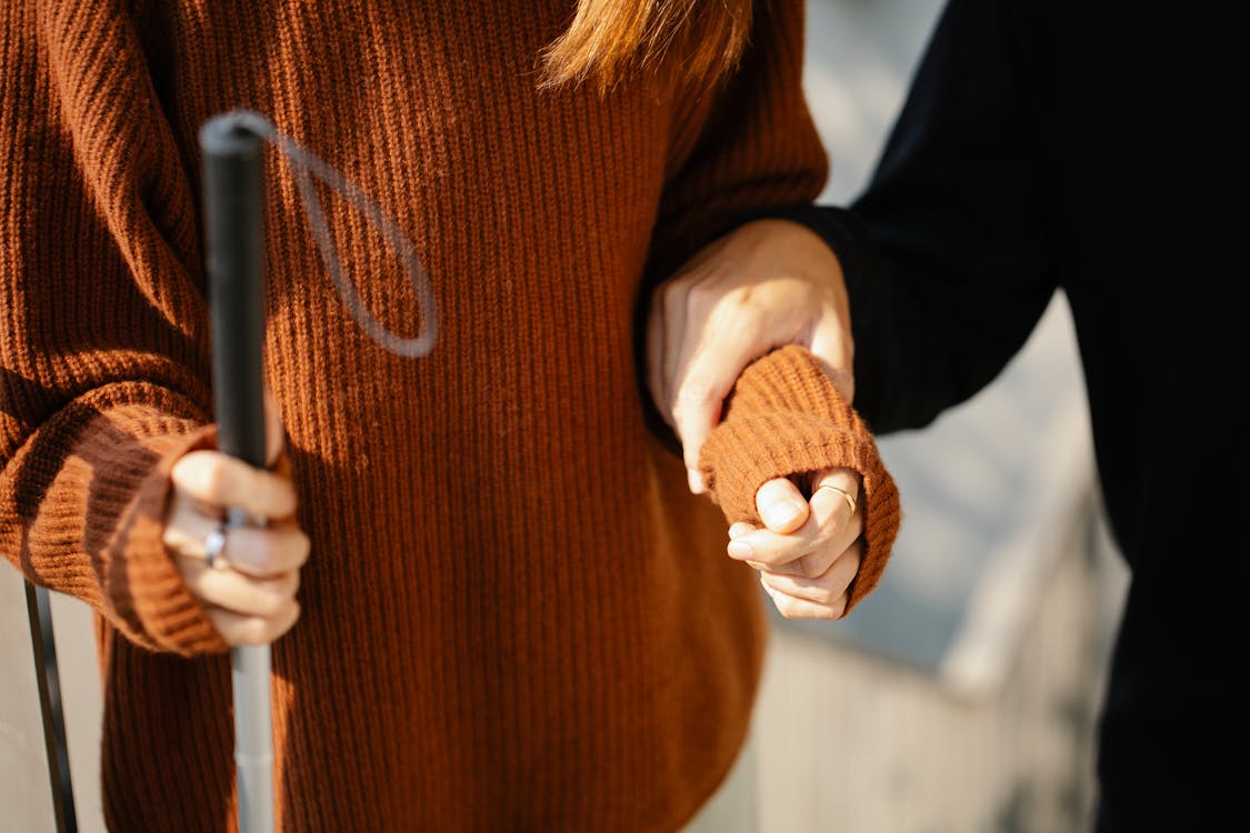 Free Photo of Man Holding on Woman's Arm Stock Photo