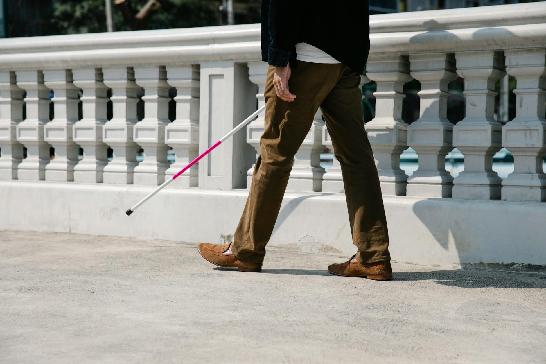 Photo of Person Using Walking Stick · Free Stock Photo