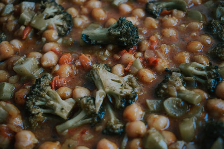 Delicious Assorted Stewed Vegetables In Tomato Sauce