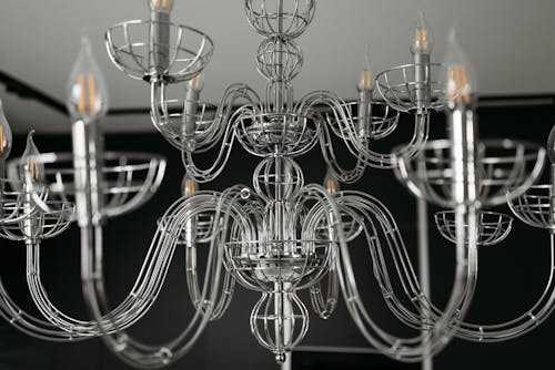 Hanging Silver Chandelier 