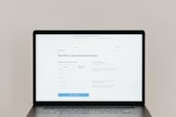 Close-Up Shot of Laptop Screen