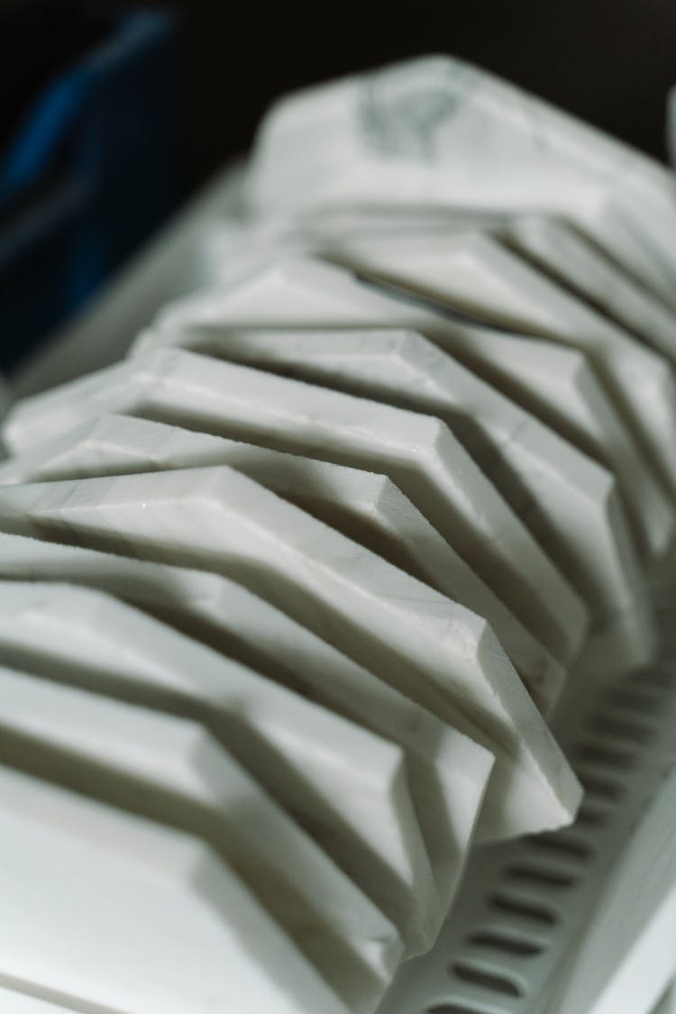 Ceramic Plates On A Drying Rack