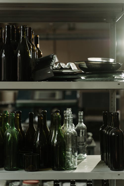 Základová fotografie zdarma na téma láhev na víno, recyklace skla, rozmazané pozadí