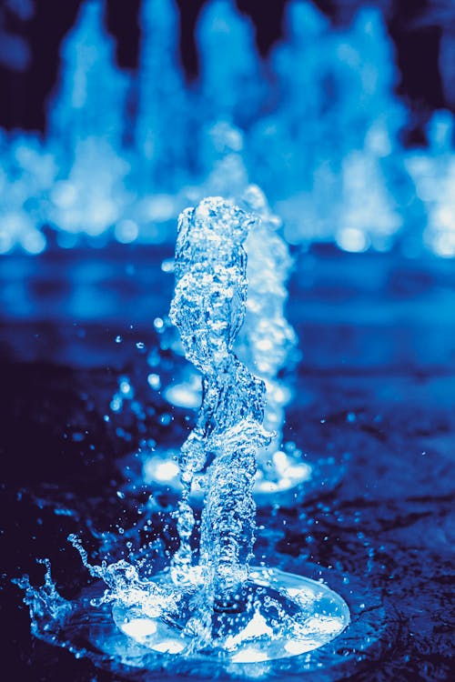 Zeitrafferfotografie Off Water Fountain