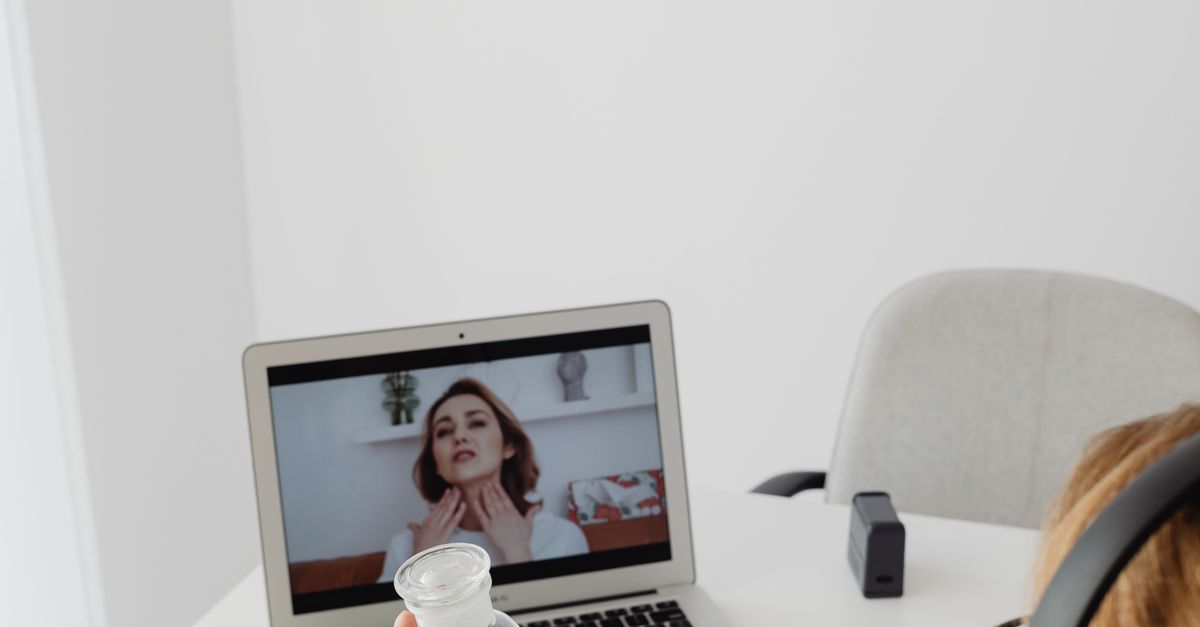 Poitrait Call Video Person on a Video Call · Free Stock Photo