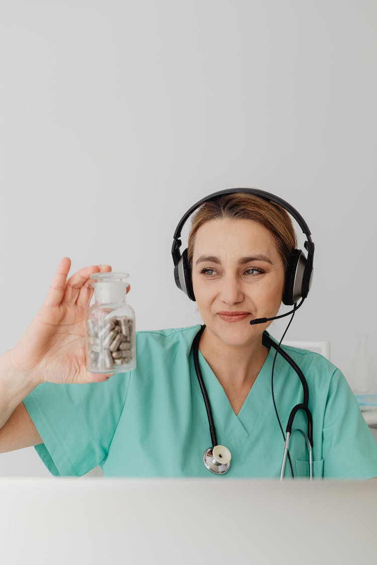 Doctor Wearing Headphones