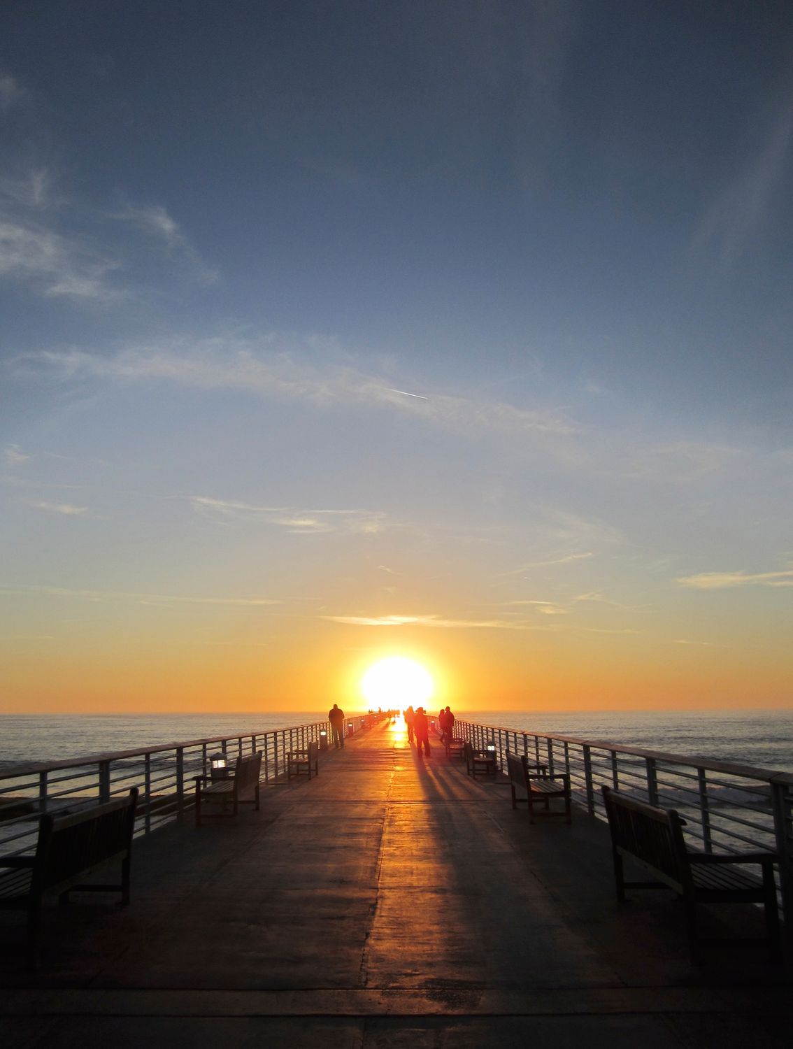 Silhouette Photography of People on Dock during Sunset · Free Stock Photo