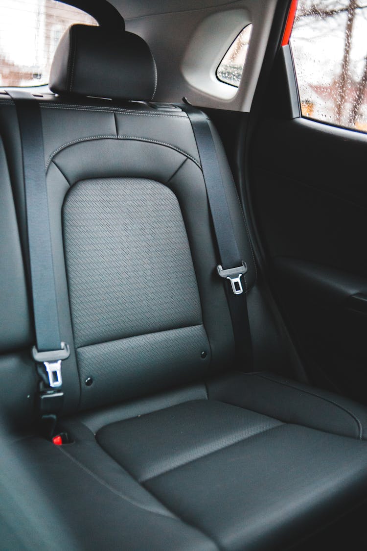 Seat With Seat Belts In Modern Car