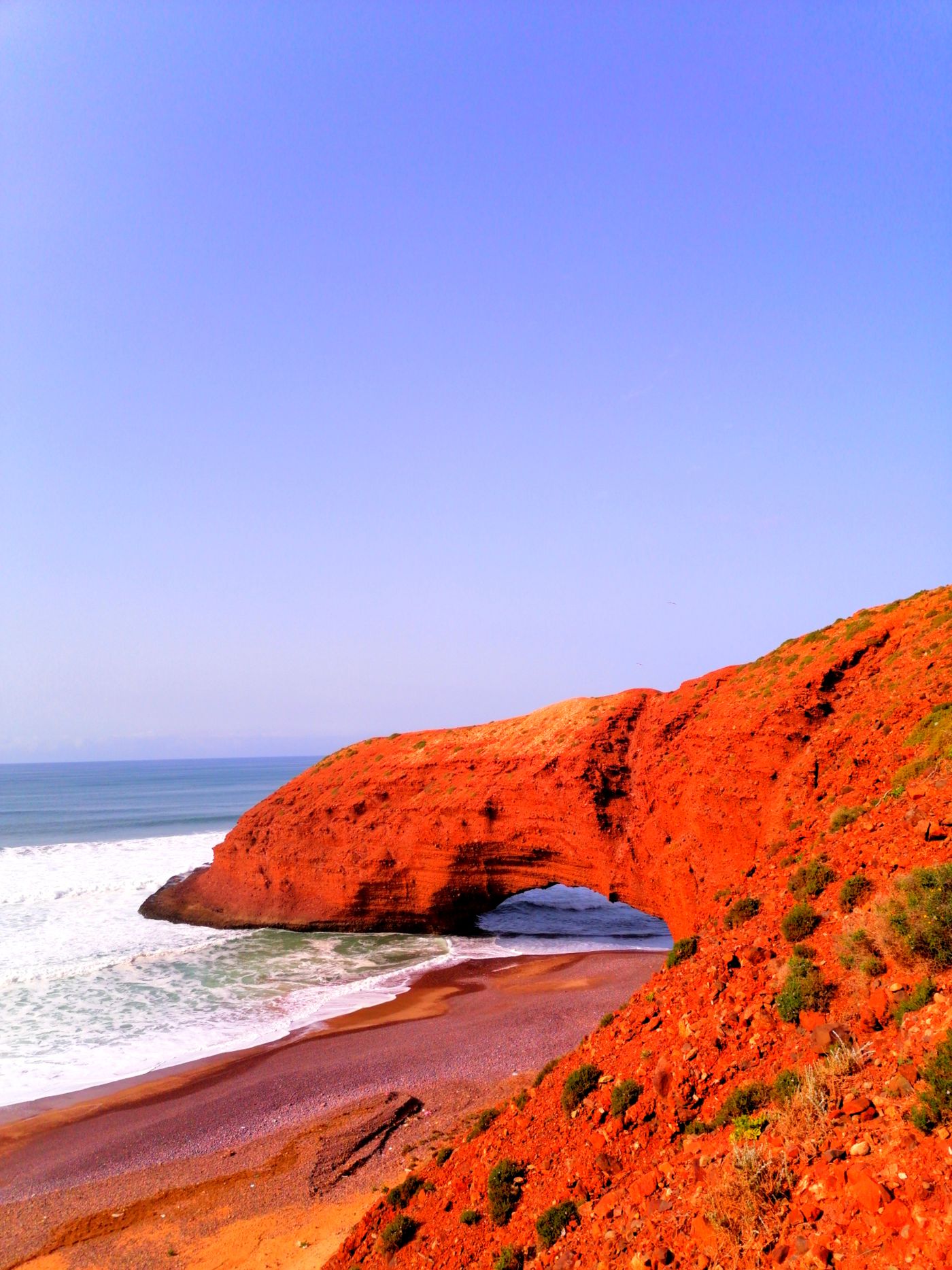 Legzira Beach & Red Cliffs Journey — real photograph of Atlantic, Morocco