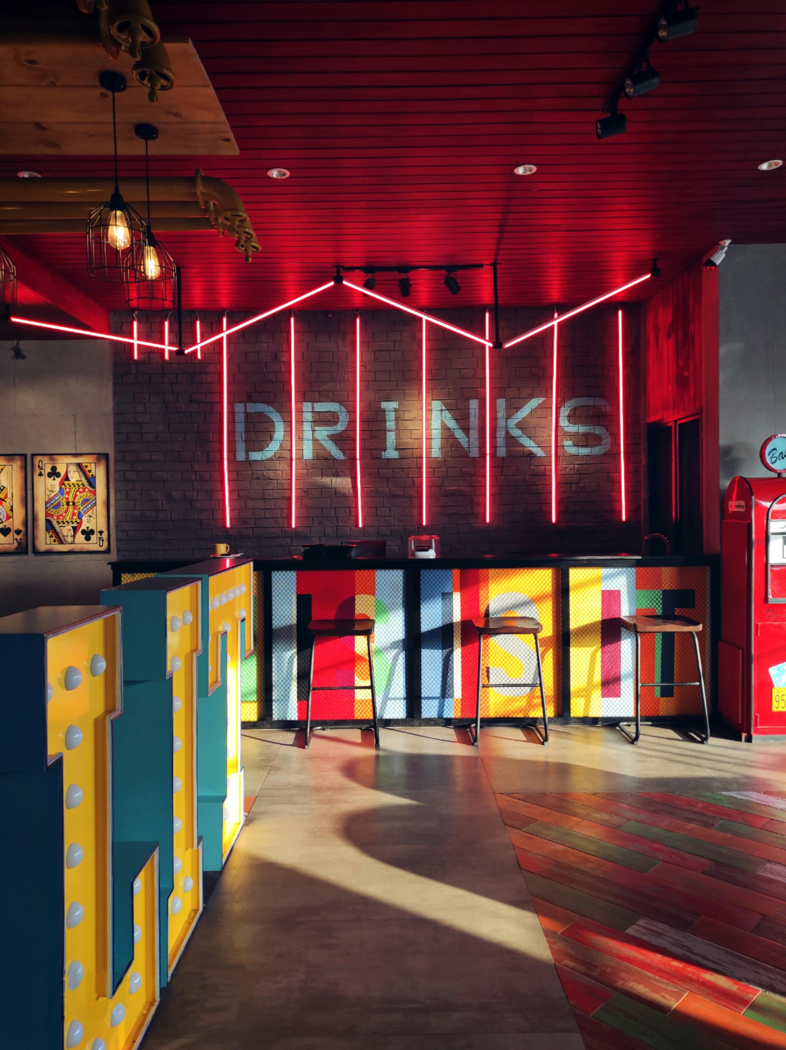 Interior Design of a Bar Restaurant