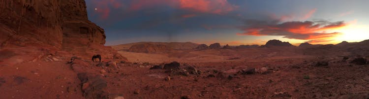 Panoramic Photo Of Rocky Mountain