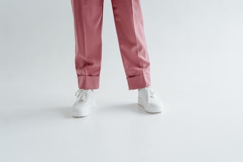 Free Person in Pink Pants and White Sneakers Stock Photo