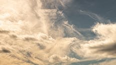 White Clouds and Blue Sky