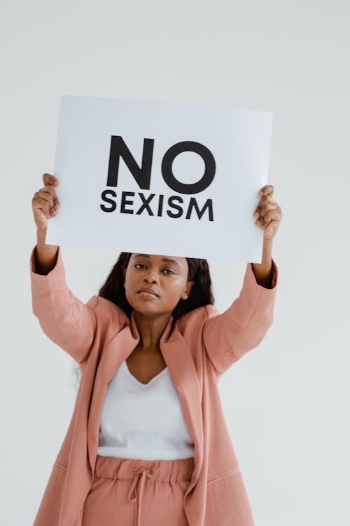 Free A Woman Holding an Equality Poster Stock Photo