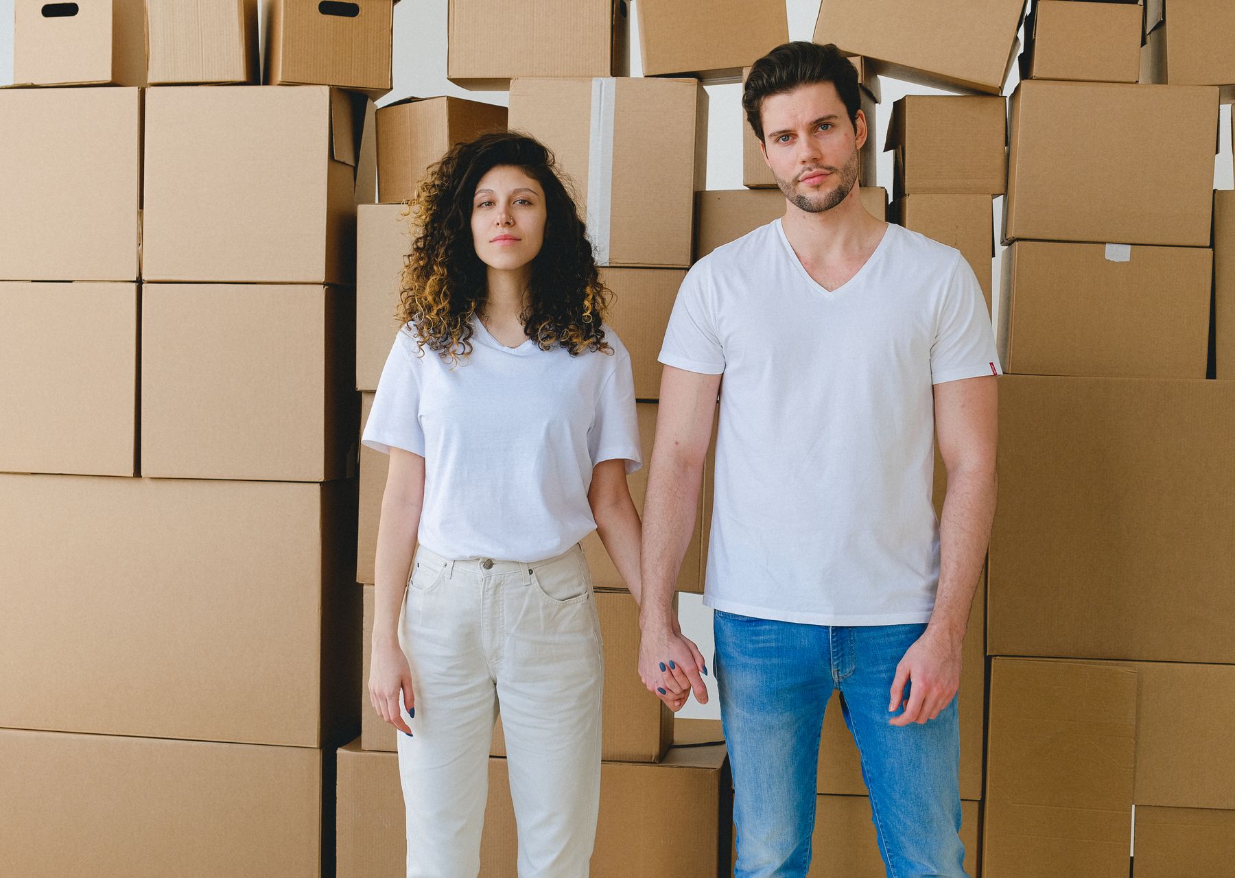 Removals and storage in Halberton — crew wrapping and loading on moving day