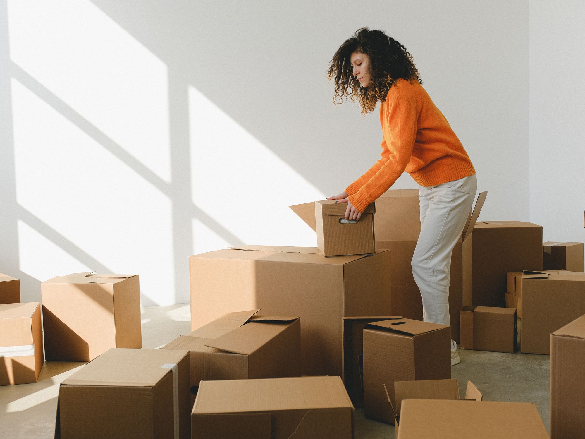 Storage Transport in Burton, East Midlands — belongings being loaded for transport to storage